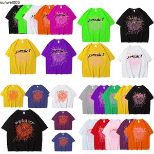 Sweat à capuche pour femmes Sp5der T-shirt Street Vêtements Spider Web Motif imprimé Couple Chemise de sport Summer Wear Designer Top européen XS-2XL 2xp5 W1rf