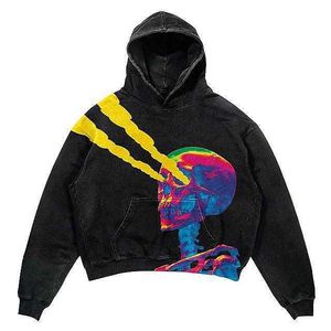 Womens Hoodies Sweatshirts 2022 New loose Zip fashion Hoodie man Harajuku y2k pullover oversized sweatshirt women printed Streetwear Long Sleeve Black J230718