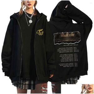 Dames hoodies sweatshirts 2023 kpop klaar om mannen/dames te zijn hoodie lange mouw losse casual sweatshirt paar stijl uni streetwear top dha6x