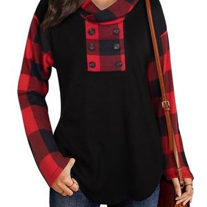 Femmes Hoodies Sweats Automne Et Hiver Rayé Plaid Impression Double Cou Sweat Femmes À Capuche Casual Style Lâche Manches Longues Top Vêtements Veste 221010