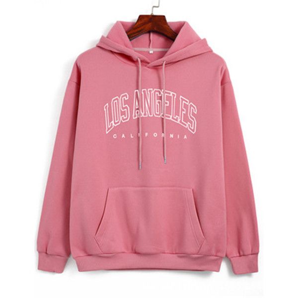 Sweats à capuche pour femmes Sweatshirts Automne Lettre Imprimer Sweat Marron Coton Chaud Polaire Hiver Pulls Casual Streetwear Filles Vintage