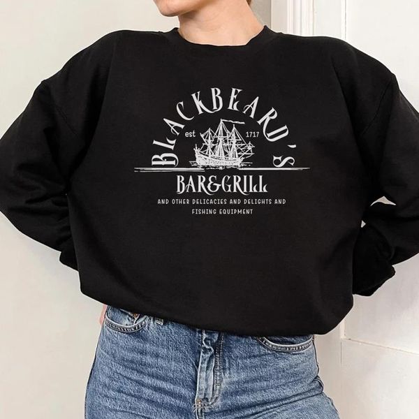 Sudaderas con capucha para mujer Barbas negras Bar and Grill Sudadera Nuestra bandera significa Muerte Caballero Pirata Vintage LGBT Jerseys Tops 230605