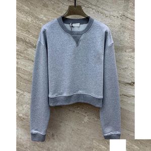 Dameshoodies Sweatshirts Sweatshirt met ronde hals Drop Delivery Kledingkleding Otim8 Otuc5