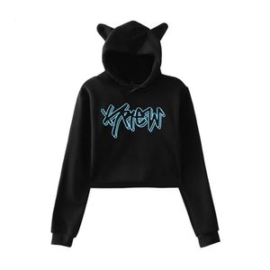 Sweats à capuche pour femmes Its Funneh Krew Krather Néon Pullover Merch For Girls Cat Crop Top Youth 230301