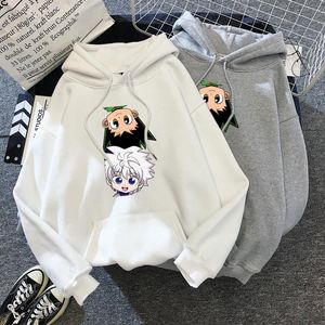 Womens Hoodies Sweatshirts Killua-gon Freecss x Capuchon Vrouwen Sweatshirt Lange mouwen Anime Herfst Casual Streetwearwomens Womenswom