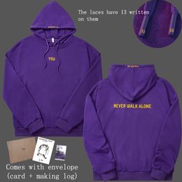 Sweat-shirts à capuche pour femmes kpop JIMIN à capuche Bulletproof Boy jimin carte avec journal fait pour l'artiste vous top 230310