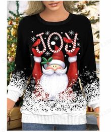 Dames Hoodies Sweatshirts Vrolijk Kerstfeest Hoodie Oneck Y2k Dames Mode Meisje Jassen Sweats Kawaii Kleding Geschenken Truien 231109