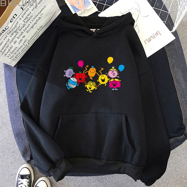 Sudaderas con capucha para mujer Mr Men Little Miss Hoodie kawaii Graphic Sudadera Pullover Streetwear Harajuku Mujer Estética Sudaderas Mujer Ropa 230301