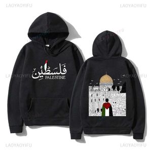 Dames hoodies sweatshirts Palestijnse hoodie Harajuku dames esthetische grafische grafische palestina hoodie unisex straatkleding retro casual hoodie pullover swea