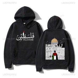 Sweats à capuche pour femmes Sweats Sweats Palestinien Hoodie Harajuku Femme Aesthic Graphique Palestina Sweat à sweet Unisexe Vêtements Retro Casual Casual Hoodie Pullover Swea