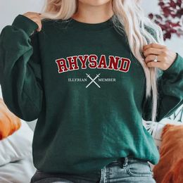 Dames Hoodies Sweatshirts Rhysand Sweatshirt Feyre en Rhysand Hoodies Velaris Sweatshirt SJM Illyrian Member Pullover Bookish Hoodie Dameskleding 231208