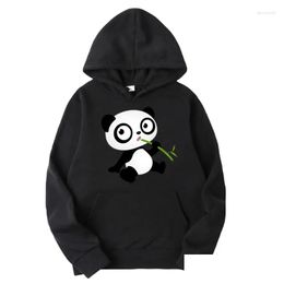 Sweats à capuche pour femmes Sweatshirts Printemps et Automne Lâche Mignon Panda Impression Pluvier Dames Casual À Capuchon Vêtements Quotidiens Oversize Pour Femme D Otxld