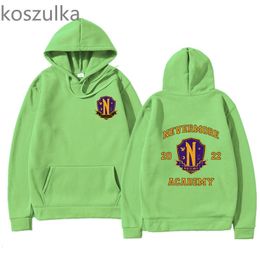 Dames Hoodies Sweatshirts Woensdag Nevermore Academy Hoodie Halloween Winter Unisex LenteHerfst Casual Sweatshirt Harajuku Sudaderas Kleding 230301TDK4