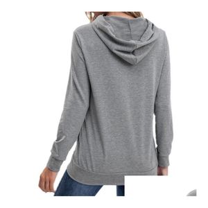 Sweats à capuche pour femmes Sweatshirts de mode femme Sweat à sweat arc-en-ciel surdimensionné à manches longues à manches à manches zipper de poche veste printemps casua dhckk