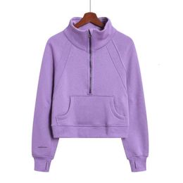 Dames hoodies zip-up ontwerper sweatshirt dames hoodie selecteer hoogwaardige hoodie hoodie dikke gemengd katoen zachte multi-color sportkleding vrouwen fitness yoga slijtage z6