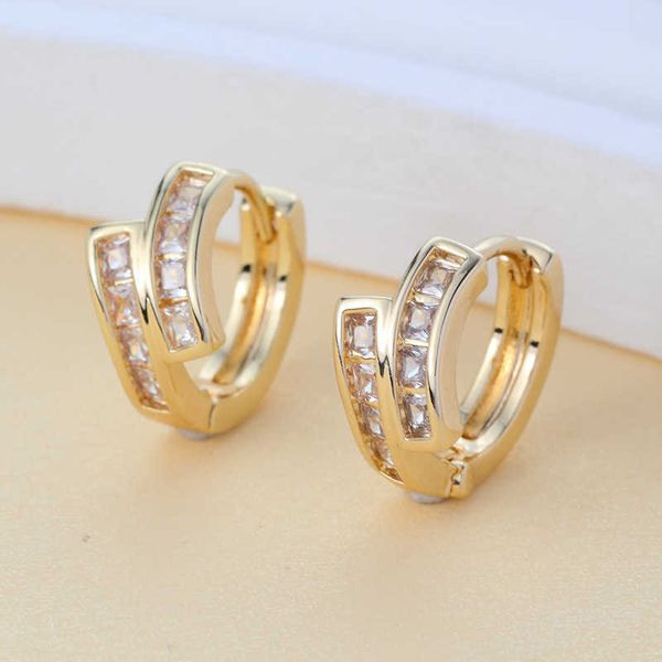 Boucles d'oreilles Huggie pour femmes Hoop Clip de haute qualité sur boucle d'oreille plaquée or Cool korean Style Ear ring avec Fashion Women