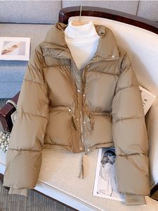 Veste femme Version coréenne col montant veste courte en coton rembourré épaississement chaud Parkas vestes d'hiver pour femmes manteau 240105