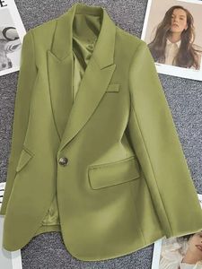Damesjas Lente Herfst Blazer voor vrouwen Koreaanse mode Casual vrouwelijke topjassen Chic Office Lady Blazers Kleding 240321