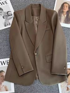 Vestes pour femmes Blazer pour femmes au printemps automne Design de mode coréenne sens frit rue décontracté petit costume haut veste 231021