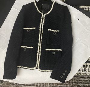 Femmes Vestes Chan Nouvelle Marque Veste Ootd Designer Mode Haut de Gamme Automne Hiver Lettre Tweed Manteau Pardessus Loisirs Printemps Manteaux Cardigan Femmes Cadeau De Noël