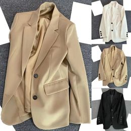 Vestes pour femmes, longueur régulière, coupe 3D, Style bureau, couleur unie, Blazer, vêtements féminins, 231021