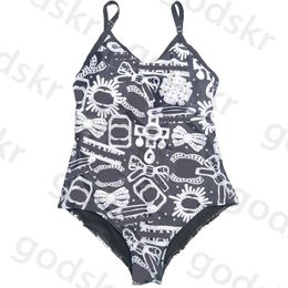 Diseñador Bikinis Traje de baño de una pieza Mujer Ropa de yoga Trajes de baño con estampado de letras Traje de baño Playa para mujer