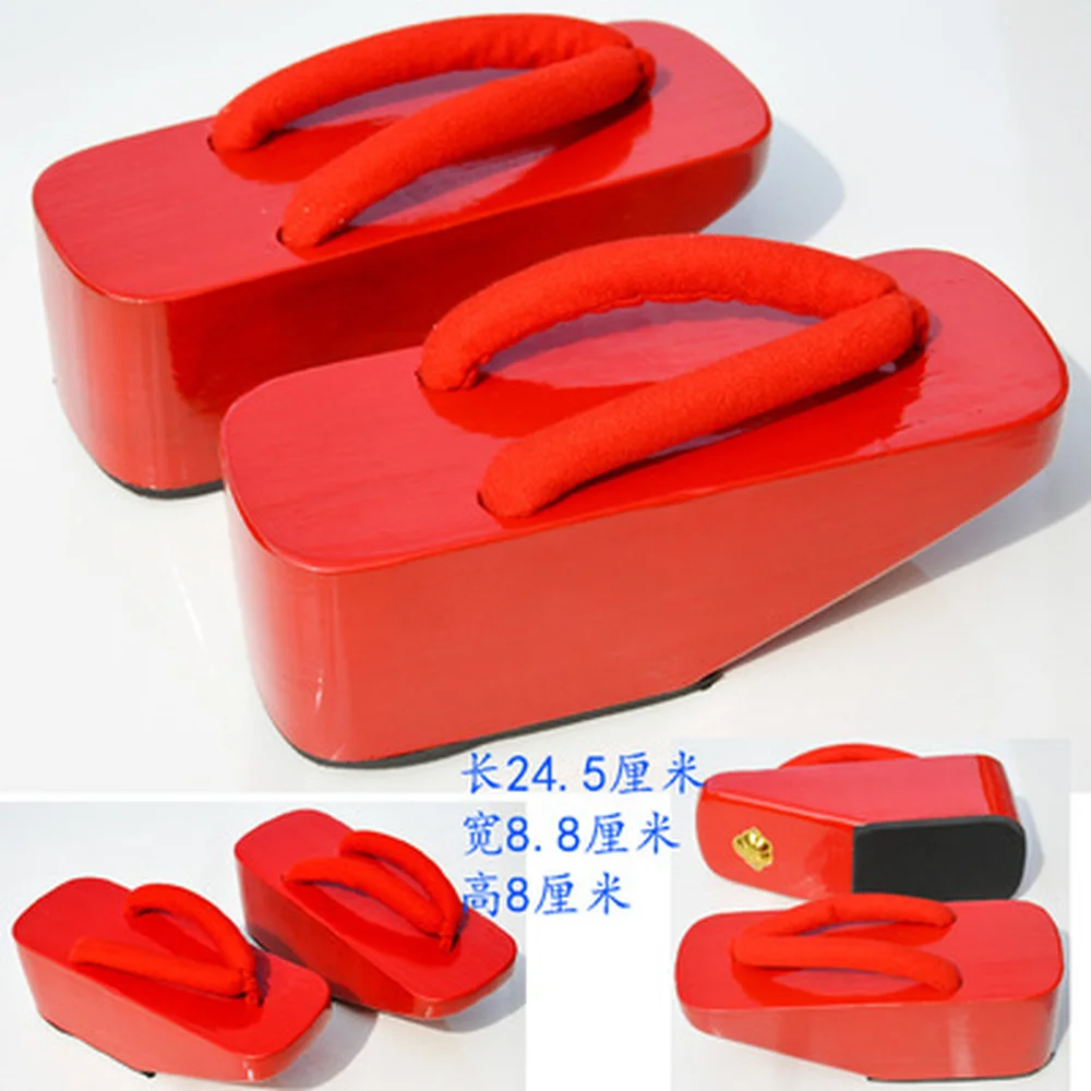 Womens Japanese Oiran Tayu 3 Leg Koma Geta Clog Flip-flop Cosplay Slipper Shoes Cosplay New 2024
