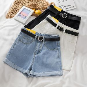 Jeans pour femmes shorts de jean mince décontracté mode 2023 Été A- Line haute taille courte élégante