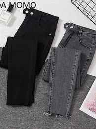 Jeans para mujer Pantalones de mezclilla femeninos Mujer negra Donna Stretch Bottoms Feminino Skinny para mujeres Pantalones 230313