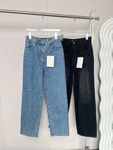 Jeans pour femmes Femme Retro Designer Jeans Pantalones Femmes Femme Milan Runway Designer V6wK #