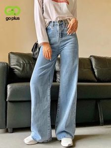 Jeans Femme GOPLUS Femme Y2k Pantalon Large Taille Haute Maman Mode Coréenne Denim Pantalon Bleu Jean Pantalon Grande Femme C11855 231025