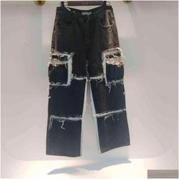 Jeans para mujer Shengpalae moda primavera vintage hit color cintura alta mujer pantalones largos vaquero hembra suelto streetwear za3158 211129 d ot2w4