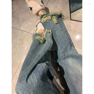 Jeans pour femmes pantalon denim à filet d'été