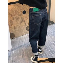 Jeans pour femmes Y2K grande taille femme été mince modèle droit papa pantalon gros mm neuf points haren 231025 drop livraison vêtements vêtements dhlah