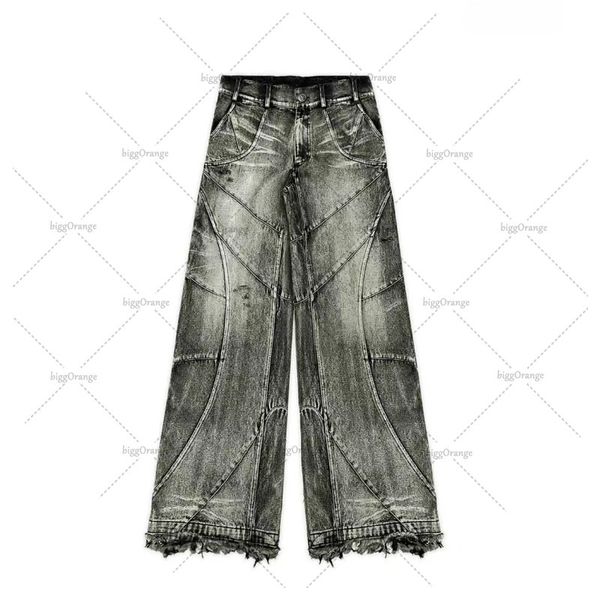 Jeans pour femmes Y2k Streetwear Punk Hip Hop West Workwear déchiré Style Rap lavage ample grande taille vêtements hommes pantalons de nettoyage 231206