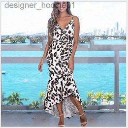 Womens Jumpsuits Rompers 603 Combinaisons pour femmes robes décontractées barboteuses jupe robe florale avec robes sans manches nuevo estilo vestido para chicas mujeres wt19 L230