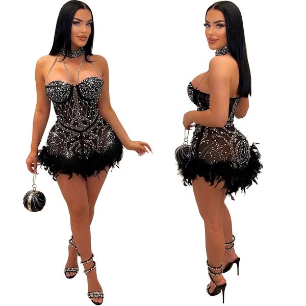 Combinaisons de sauts pour femmes Rompers Luxury Sequin Sleeve Black Black Short Jumps Sautpheurs Night Club Birthday