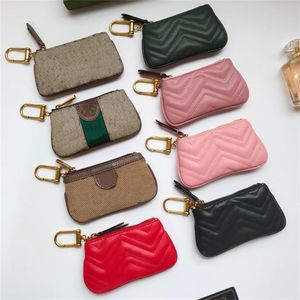 Womens Key Wallets Men Coins Purses Bags Women Designer Fashion Coin Change Purse Card Holder Zipper Bag with Box