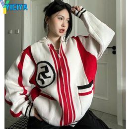 Womens Knits Tees YICIYA Cardigan vêtements pour femmes pull à fermeture éclair tricots manteau d'hiver promotion tops mode coréenne tricot femme tricots 230808