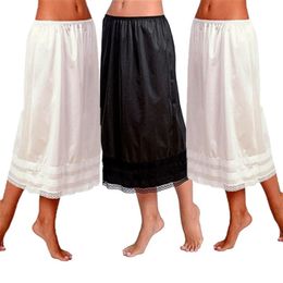 Dames kant ondertunkirt petticoat onder kleding lange rok veiligheid oversized 240426