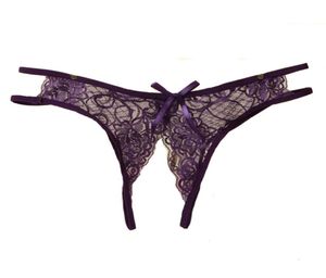 Dames Kanten Ondergoed Naadloze Slipje Open Transparante Slipje Tanga's Women039s Sexy Lingerie G String Kanten Thong6502939