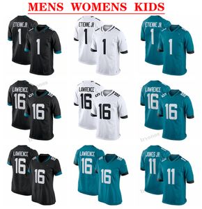 Hombres 16 Trevor Lawrence Camisetas de fútbol Mujeres Niños Custom Wingard Ridley Kirk Engram Oluokun Jenkins Zay Jones Etienne Jr Walker Chaisson Lloyd Harrison Boselli