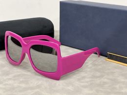 Gafas de sol de montura grande para mujer Moda Compras Viajes Gafas al aire libre Mujeres Lentes anti-ultravioleta Diseñador Gafas rosas Estilo de vacaciones con estampado de leopardo sexy 2024