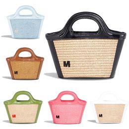 Bolsa de playa de paja de mujer Raffias Bolsas de diseño de moda Pochette Luxury Handbag Travel Mini Bag Bag Top Cality Mens Crossbody Bag Smuth