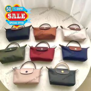 Sac fourre-tout en nylon avec poignée en cuir pour femme, sac à main XS, mini sac banane, sac à main Hobo, sacs à bandoulière de voyage en plein air, portefeuille de qualité pour hommes et dames, pochette cosmétique