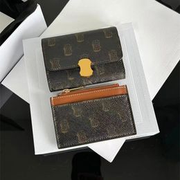 Couchette de trousque en cuir pour femmes sacs de pièces de monnaie de pièce de monnaie de luxe, titulaire de carte de carte Zippy Bush