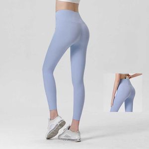 Leggings pour femmes Survêtement Designers Pantalons de yoga taille haute pour femmes Fitness Sports de plein air Honey Peach Hip Running Quick Dry Stretch Nude Capris joggers running