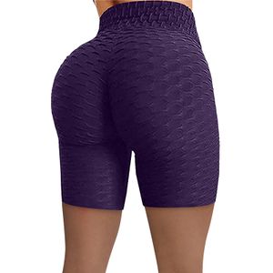 Dames leggings tracksuits yogabroek jacquard hoge taille shorts running 14 kleur vaste kleur fitness broek pakken naadloze heup-lifting legging