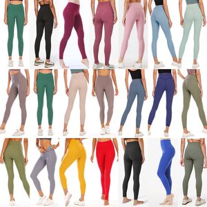 Leggings para mujer con bolsillo Cintura alta Diseñador Yoga Entrenamiento Gimnasio Pantalones para correr sin costuras Control de barriga Levantamiento de glúteos Ropa deportiva deportiva Elástico Fitness Spot Print