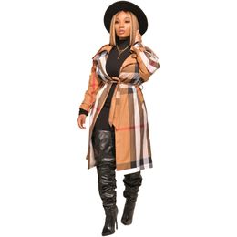 Dames lange mantel dames volwassen jassen trench jas herfst winter print wollen jas meisjes casual winddichte winterkleding betaalde jassen bovenkleding maat s-2xl